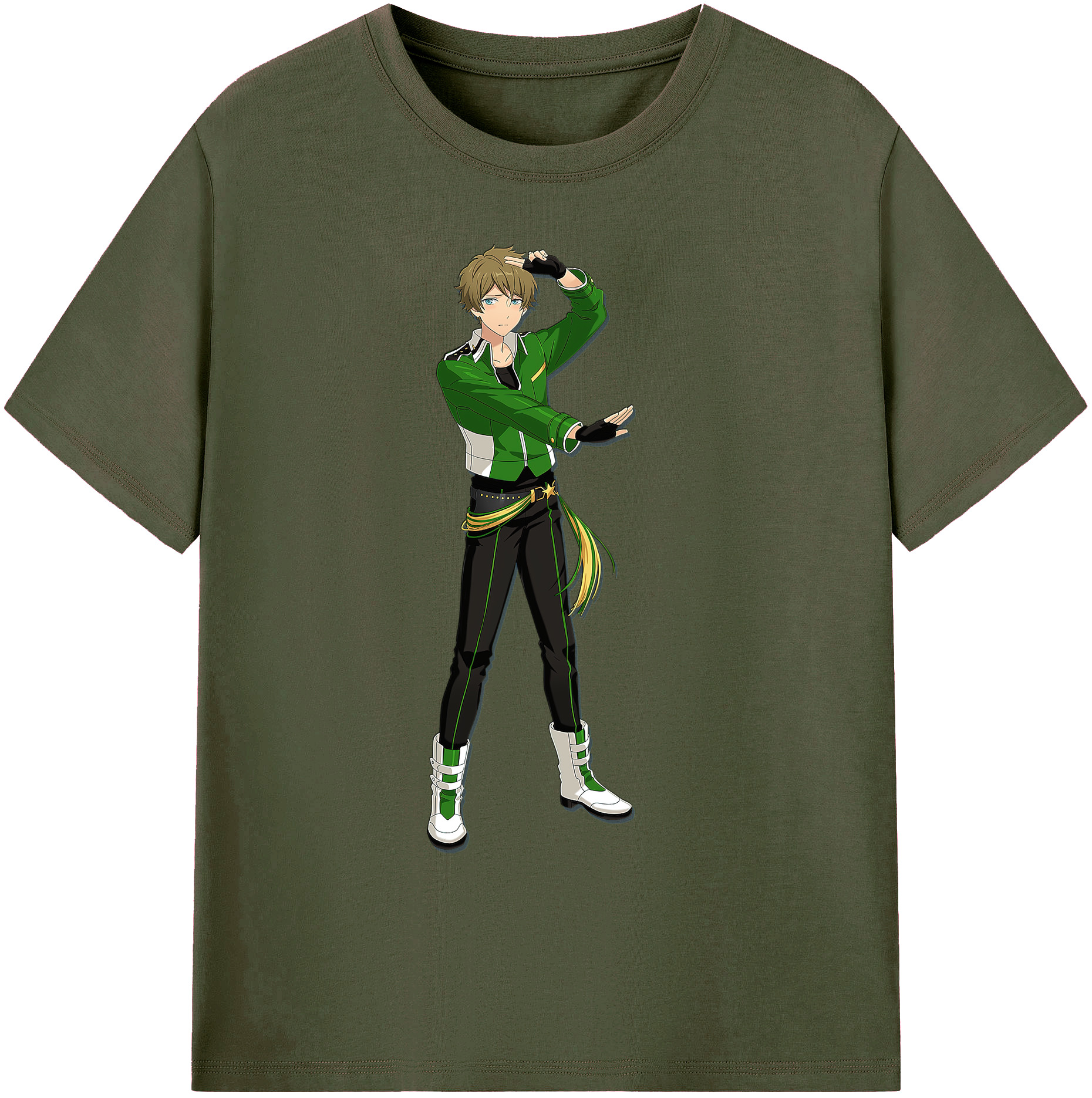（画像用） あんさんぶるスターズ! Ensemble Stars 綿100％ メンズ半袖Tシャツ｜肌触りやわらか＆通気性